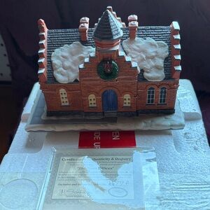“The Town Offices” by Hawthorne Rockwell’s collection.  Styrofoam & certificate.